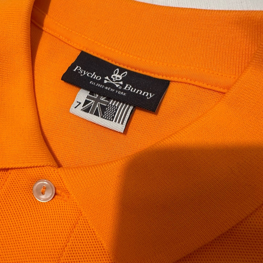 Psycho Bunny Vibrant Orange Men's Polo
